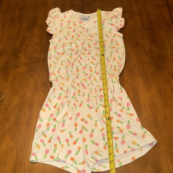 NWT Eyelet & Ivy Estelle Pima Romper in Pineapple Punch - size 14 - price firm - Picture 6 of 7